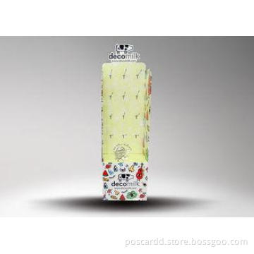 Economic Duplex Board Cardboard Display Rack for Decomilk C